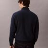 Camisola com fecho de correr de um quarto em tecido felpudo premium Monologo Camisola com fecho de correr de um quarto em tecido felpudo premium Monologo