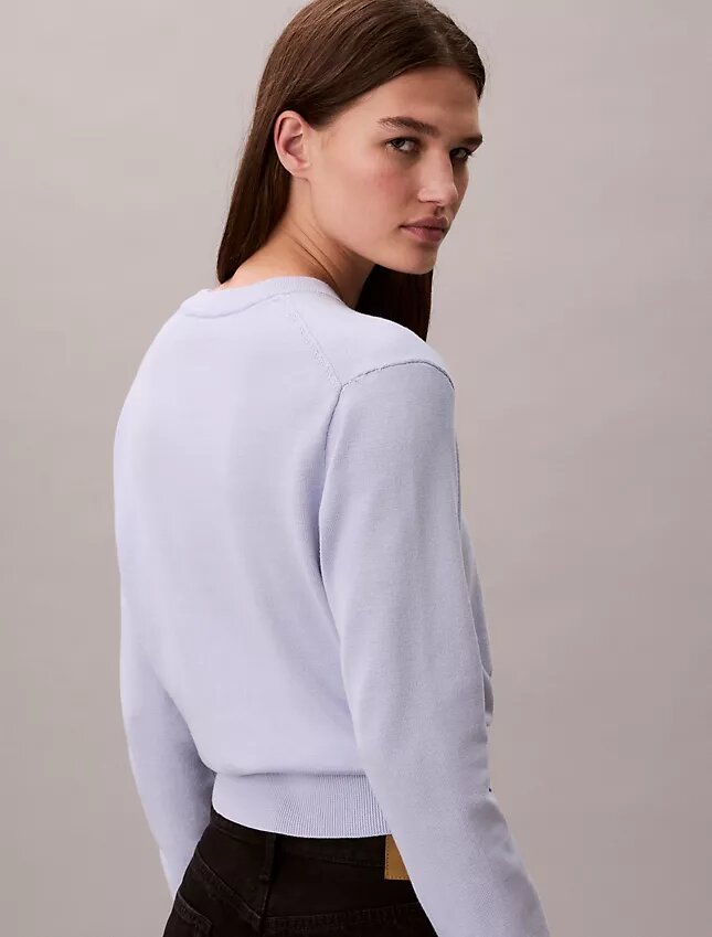 Camisola com monograma em chenille de algodão suave Camisola com monograma em chenille de algodão suave