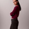 Camisola com monograma em chenille de algodão suave Camisola com monograma em chenille de algodão suave