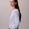 Camisola com monograma em chenille de algodão suave Camisola com monograma em chenille de algodão suave