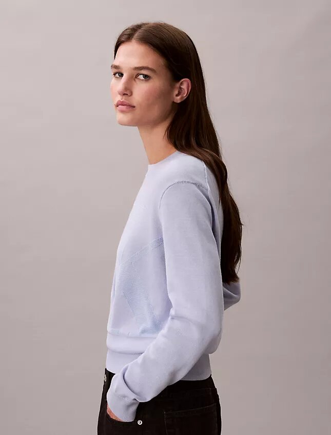 Camisola com monograma em chenille de algodão suave Camisola com monograma em chenille de algodão suave