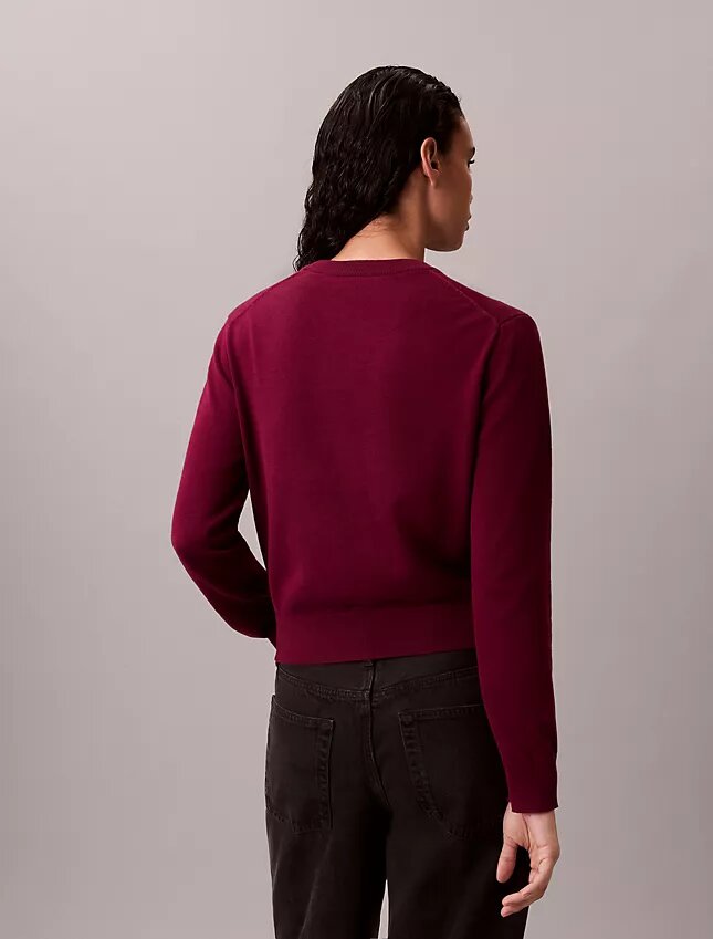 Camisola com monograma em chenille de algodão suave Camisola com monograma em chenille de algodão suave