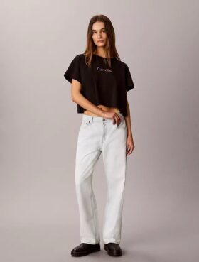 Camisola Curta Boxy Lounge Pride em Cotton Stretch