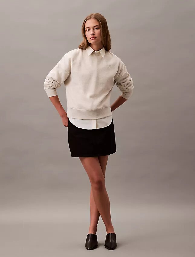 Camisola curta de malha polar com Monogram Camisola curta de malha polar com Monogram
