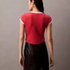 Camisola de alças em algodão e caxemira Camisola de alças em algodão e caxemira