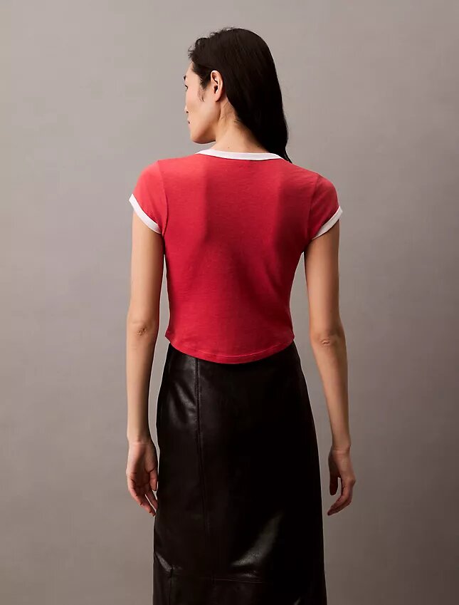 Camisola de alças em algodão e caxemira Camisola de alças em algodão e caxemira