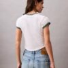 Camisola de alças em algodão e caxemira Camisola de alças em algodão e caxemira