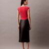 Camisola de alças em algodão e caxemira Camisola de alças em algodão e caxemira