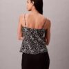 Camisola de alças em cetim estampado Camisola de alças em cetim estampado