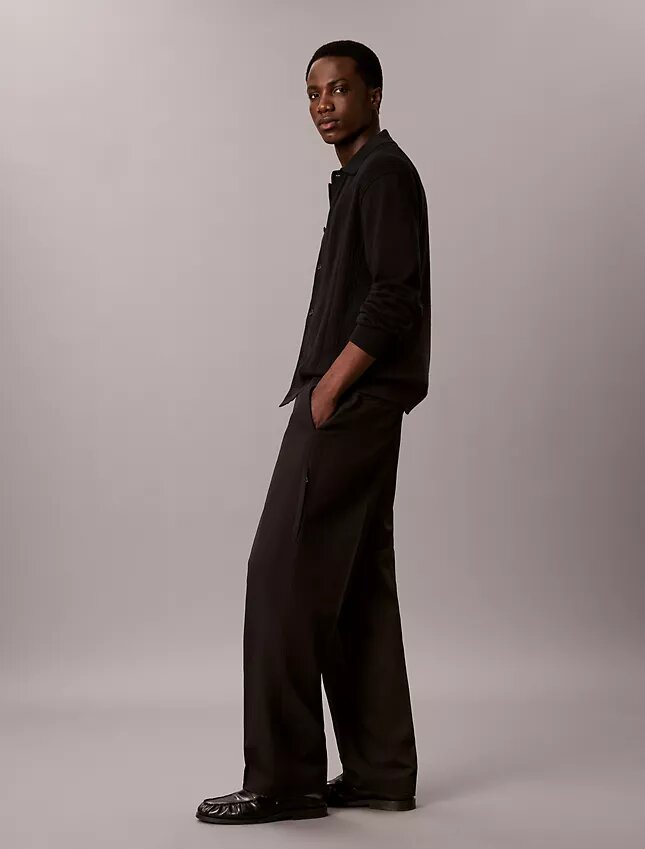 Camisola de algodão com botões à frente Camisola de algodão com botões à frente