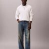 Camisola de algodão suave com fecho de correr Camisola de algodão suave com fecho de correr