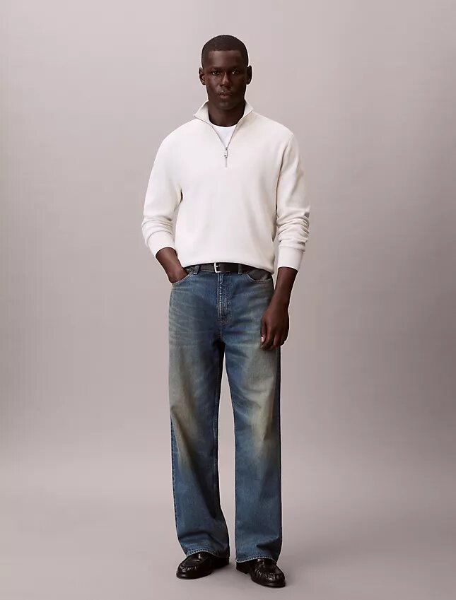 Camisola de algodão suave com fecho de correr Camisola de algodão suave com fecho de correr