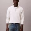 Camisola de algodão suave com fecho de correr Camisola de algodão suave com fecho de correr