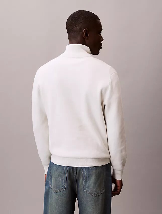 Camisola de algodão suave com fecho de correr Camisola de algodão suave com fecho de correr