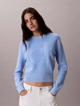 Camisola de algodão suave com Monogram