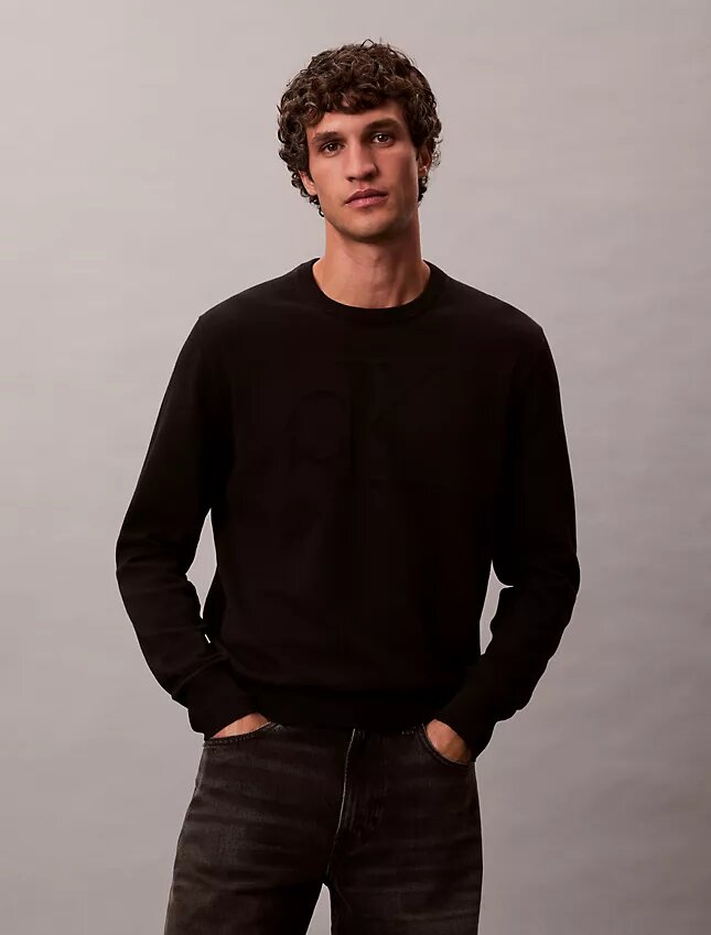 Camisola de algodão suave com Monogram Camisola de algodão suave com Monogram