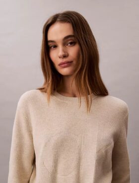 Camisola de algodão suave com Monogram