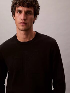 Camisola de algodão suave com Monogram