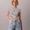 Camisola de bebé com riscas e canelado Monogram Camisola de bebé com riscas e canelado Monogram