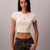 Camisola de bebé com riscas e canelado Monogram Camisola de bebé com riscas e canelado Monogram