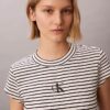 Camisola de bebé com riscas e canelado Monogram Camisola de bebé com riscas e canelado Monogram