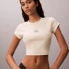 Camisola de bebé com riscas e canelado Monogram Camisola de bebé com riscas e canelado Monogram
