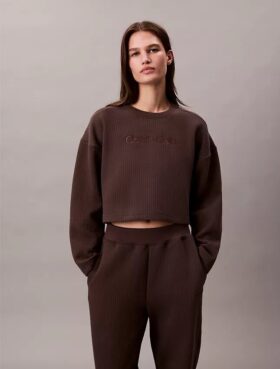 Camisola de dormir acolchoada em malha polar