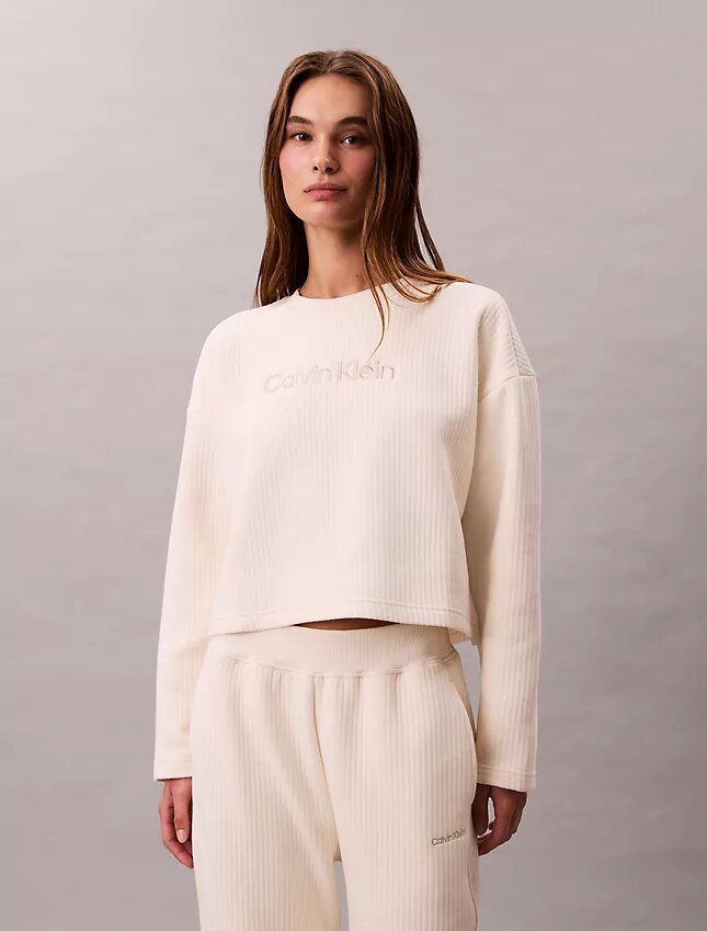 Camisola de dormir acolchoada em malha polar Camisola de dormir acolchoada em malha polar