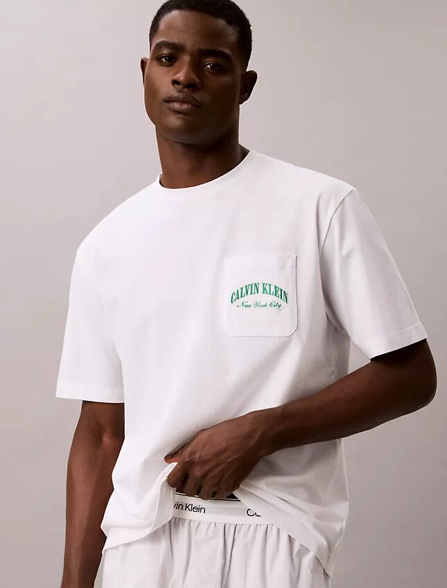 Camisola de dormir clássica Heritage com gola redonda Camisola de dormir clássica Heritage com gola redonda