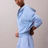Camisola de dormir com capuz em tecido felpudo de mistura de algodão Camisola de dormir com capuz em tecido felpudo de mistura de algodão