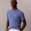 Camisola de dormir com gola redonda em piqué Camisola de dormir com gola redonda em piqué