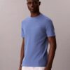 Camisola de dormir com gola redonda em piqué Camisola de dormir com gola redonda em piqué