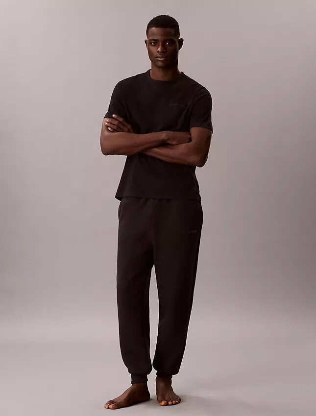 Camisola de dormir com gola redonda em piqué Camisola de dormir com gola redonda em piqué