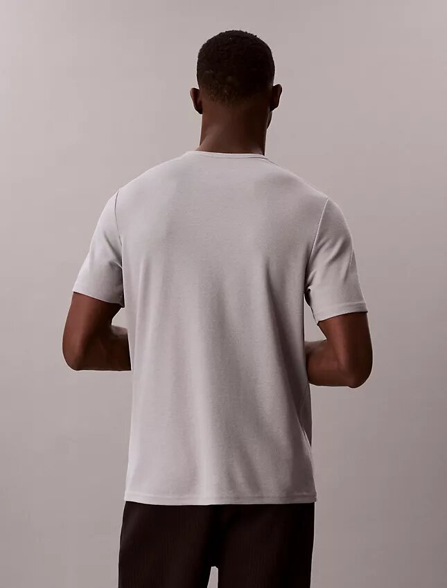 Camisola de dormir com gola redonda em piqué Camisola de dormir com gola redonda em piqué