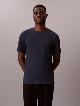 Camisola de dormir em malha waffle