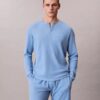 Camisola de dormir Henley em malha waffle Camisola de dormir Henley em malha waffle