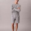 Camisola de dormir Henley em malha waffle Camisola de dormir Henley em malha waffle