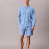 Camisola de dormir Henley em malha waffle Camisola de dormir Henley em malha waffle