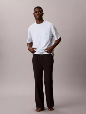 Camisola de dormir Icon Cotton Stretch com logótipo Monologo