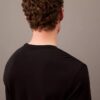 Camisola de dormir preta CK Black Slim com gola redonda Camisola de dormir preta CK Black Slim com gola redonda