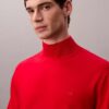 Camisola de gola alta em lã merino