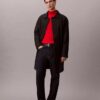 Camisola de gola alta em lã merino