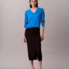 Camisola de gola em V em lã merino Camisola de gola em V em lã merino