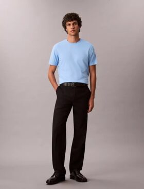 Camisola de gola redonda em algodão Supima