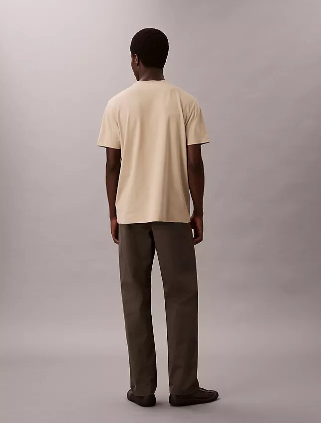 Camisola de gola redonda em algodão Supima Camisola de gola redonda em algodão Supima