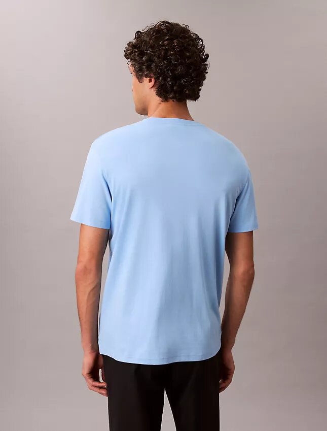 Camisola de gola redonda em algodão Supima Camisola de gola redonda em algodão Supima