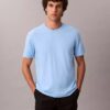 Camisola de gola redonda em algodão Supima Camisola de gola redonda em algodão Supima