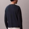 Camisola de gola redonda em mistura de linho