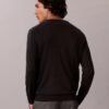 Camisola de gola redonda em mistura de merino extrafina Camisola de gola redonda em mistura de merino extrafina
