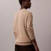 Camisola de gola redonda em mistura de merino extrafina Camisola de gola redonda em mistura de merino extrafina